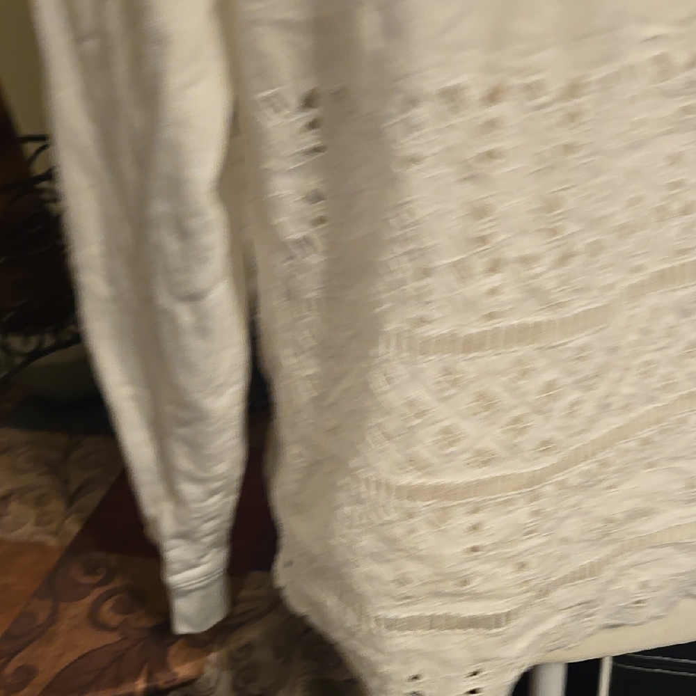 J. Crew Cream Relaxed Long Sleeve Sweatshirt - Picture 5 of 6